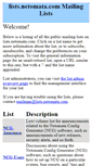 Mobile Screenshot of lists.netomata.com